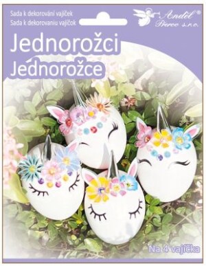 Product detail of Anděl Sada k dekorování 4 ks vajíček - jednorožci