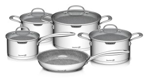 Product detail of G21 Sada nádobí nerez s mramorovým povrchem G21 Gourmet Miracle s cedníkem 9 ks G21-60022154