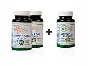 Product detail of Bio Detox 2x Vitamín K2 120 tbl + 1x vitamín D3 120 tbl ZDARMA