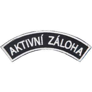 Product detail of Nášivka: AKTIVNÍ ZÁLOHA [bsz] černá | bílá