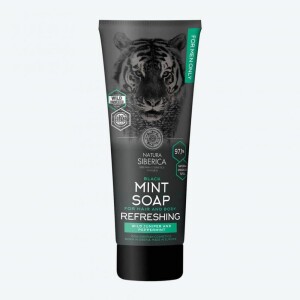 Product detail of Natura Siberica Černé mátové mýdlo na vlasy a tělo 200 ml