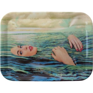 Product detail of Servírovací podnos TOILETPAPER SEA GIRL 32 x 43,5 cm, modrá, Seletti