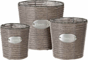 Product detail of PROGARDEN Květináč proutěný sada 3 ks FLOWERS GARDEN 24 / 20 / 18 cm KO-430000840