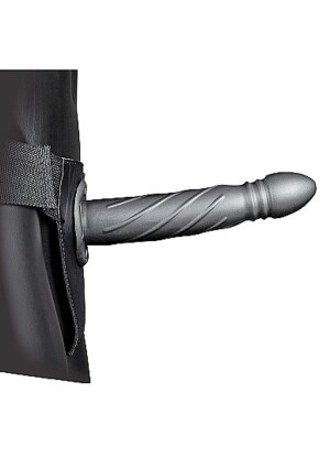 Product detail of Ouch! Twisted Hollow Strap-on 8" 20cm Gunmetal