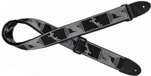 Product detail of Fender Jackquard Monogrammed Strap Black / Dark Grey