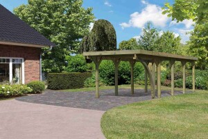 Product detail of Carport KARIBU CLASSIC 3B 61971 ocelové střešní plechy LG3358
