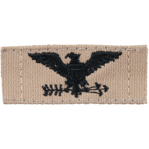 Product detail of Nášivka: Hodnost US ARMY límcová Colonel - levá béžová | černá