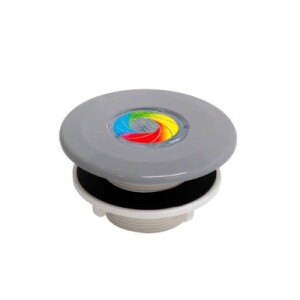 Product detail of SeaMAID bazénové LED světlo s tryskou VágnerPool (Světle šedá RAL7004) - 9LED RGB, 8,2W - pro předvyrobené bazény