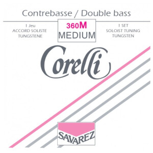 Product detail of Savarez 360M Corelli Double Bass Tungsten Solo Set - Medium