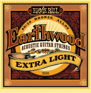 Product detail of Ernie Ball P02006 Earthwood 80/20 Bronze Extra Light - .010 - .050
