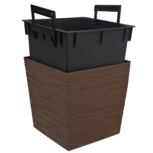 Product detail of PROGARDEN Květináč s obalem hnědá 24 cm černá KO-Y89300430