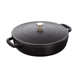 Product detail of Kastrol CHISTERA 28 cm, na soté, s litinovou samopodlévací poklicí, černá, Staub