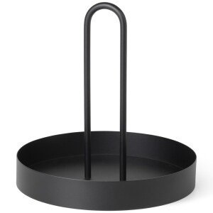 Product detail of Servírovací podnos GRIB 28 cm, černá, železo, ferm LIVING