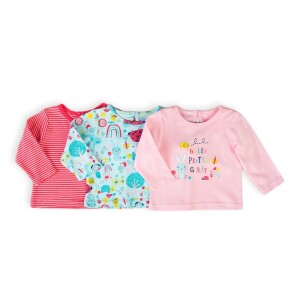 Product detail of Tričko kojenecké s dlouhým rukávem 3pack, Minoti, Ladybug 4, holka - 68/74 | 6-9m