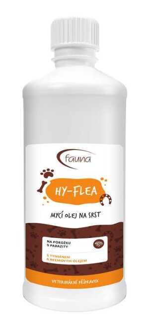 Product detail of Aromafauna Mycí olej HY-Flea na srst a pokožku s parazity velikost: 1000 ml