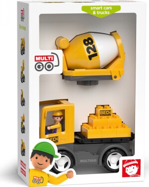 Product detail of EFKO MultiGO Build 2+1 – Auto s Igráčkem, domíchávač, stavební deska, kostky