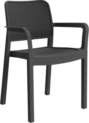 Product detail of Keter Plastová židle Keter Samanna grafitová KT-610394