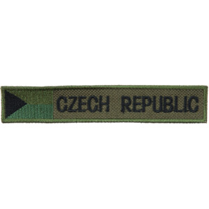 Product detail of Nášivka: CZECH REPUBLIC - s vlajkou olivová | černá