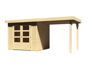 Product detail of Dřevěný domek KARIBU ASKOLA 3 + přístavek 240 cm (73246) natur LG1764