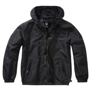 Product detail of Brandit Bunda dětská Kids Summer Frontzip Windbreaker černá 134/140