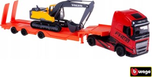 Product detail of Bburago 1:43 Kamion Construction Volvo FH16 Globetrotter 750XXL s bagrom Volvo EC220E