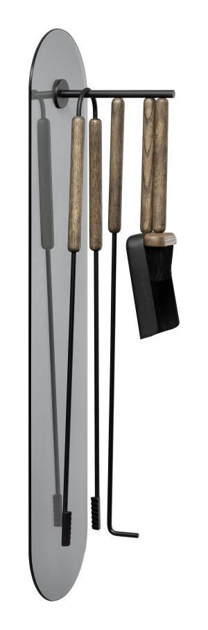 Product detail of BLOMUS Sada nářadí ke krbu 5 ks nástěnná hnědá