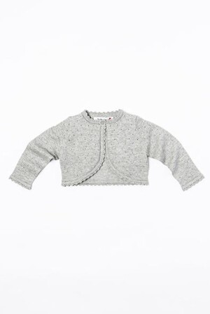 Product detail of Svetr kojenecký bolerko, Minoti, BOW 8, šedá - 80/86 | 12-18m
