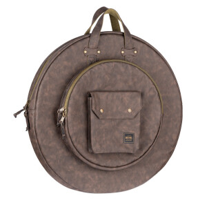 Product detail of Meinl MVHC22DB Vintage Hyde Cymbal Bag 22” - Dark Brown