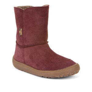 Product detail of Dívčí zimní barefoot boty TEX SUEDE  Bordeaux, Froddo, G3160238-1, červená - 31