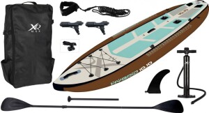 Product detail of XQMAX Paddleboard pádlovací prkno 330 cm s kompletním příslušenstvím hnědá KO-8DP001530