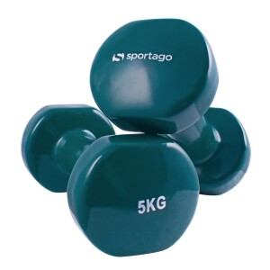 Product detail of Vinylové činky Sportago Kirby 2x5kg, zelená