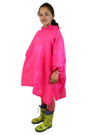 Product detail of poncho PVC neonová, Pidilidi, PL0066-03, růžová - dětská