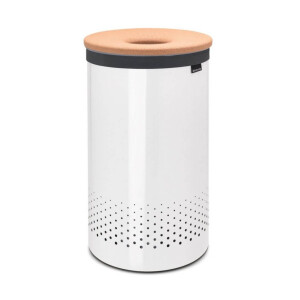 Product detail of Koš na prádlo 60 l, s korkovým víkem, bílá, Brabantia