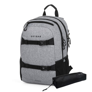 Product detail of Studentský batoh + etue OXY Sport Grey Melange