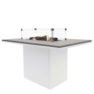 Product detail of Krbový plynový stůl Cosiloft 120 vysoký jídelní stůl bílý rám / deska šedá (neobsahuje sklo) COSI