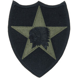 Product detail of Nášivka: Divize pěší 2. (indián) (2.sv.-souč.) černá | olivová