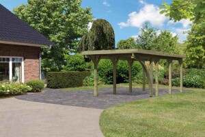 Product detail of Carport KARIBU CLASSIC 2B 61968 ocelové střešní plechy LG3355