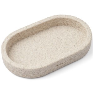 Product detail of Dekorativní podnos 25 cm, ovál, bílá, pískovec, Humdakin
