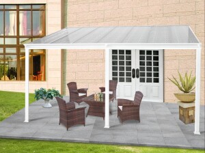Product detail of Hliníková pergola LANITPLAST WALL 43 bílá + bronz PC LG2125