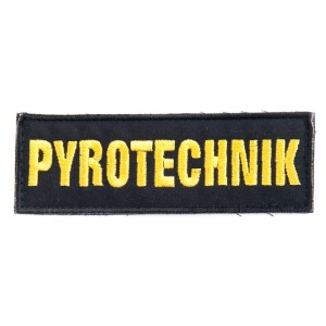 Product detail of Nášivka: PYROTECHNIK [120x40] [ssz] černá | žlutá