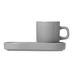 Product detail of Hrnek na espresso MIO, sada 2 ks, s podtácky, světle šedá, Blomus