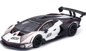 Product detail of Bburago 1:24 Race Lamborghini Essenza SCV12 White