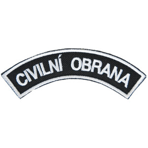 Product detail of Nášivka: CIVILNÍ OBRANA [ssz] černá | bílá