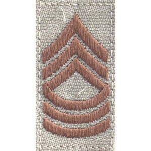 Product detail of Nášivka: Hodnost US ARMY límcová Master Sergeant béžová | hnědá