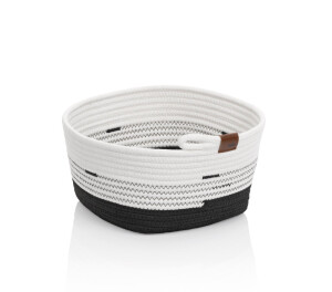 Product detail of KELA Košík Hedda 28 cm směs bavlna/polyester bílo-černá KL-24458