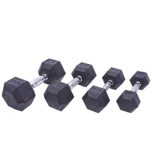 Product detail of Sada jednoručních činek Sportago Hexagon - 2,5 + 5 + 7,5 + 10 kg