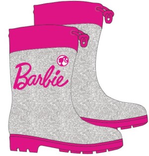 Product detail of Barbie- licence Dívčí holínky - Barbie 5255295, stříbrná / třpytky Barva: Šedá, Velikost: 33-34