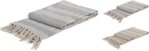 Product detail of HOMESTYLING Deka se střapci bavlna 130 x 170 cm modrá KO-A35821740modr