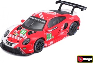 Product detail of Bburago 1:43 Racing Porsche 911 RSR LM 2020 in decorative box