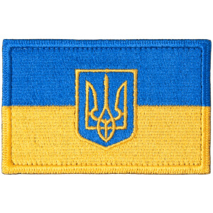 Product detail of Nášivka: Vlajka Ukrajina se znakem [80x50] [ssz]